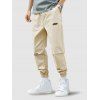 Pantalon de Jogging à Imprimé Lettre - Blanc Chaud XL