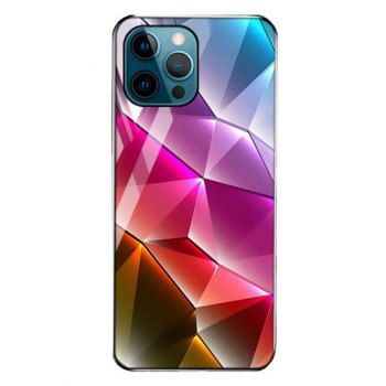 

Stained Glass Geometric Print Phone Case For, Multicolor