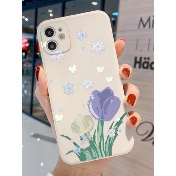 

Colored Flower Pattern Phone Case Soft Case For, Multicolor
