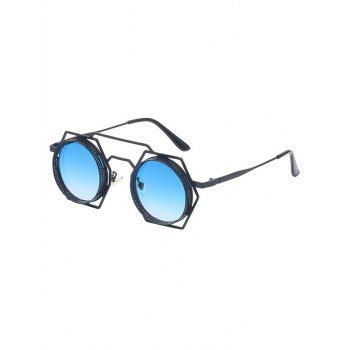

Unisex Sunglasses Geometric-shaped Cut Out Streetwear Sunglasses, Light blue