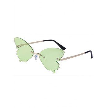 

Trendy Sunglasses Rhinestone Butterfly Shaped Sunglasses Streetwear Sunglasses, Light green