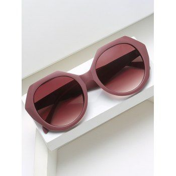 

Outdoor Sunglasses Round Wide Frame Streetwear Sunglasses, Deep coffee