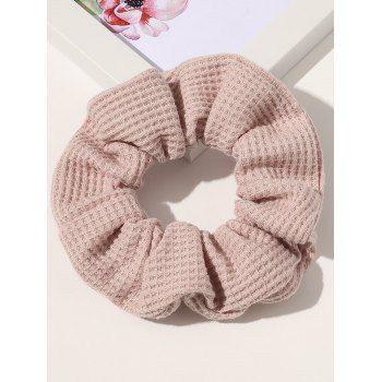 

Pure Color Textured Scrunchie Elastic Hair Band Hair Accessory, Light pink