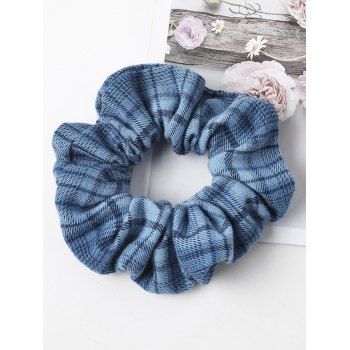 

Plaid Print Scrunchie Ruched Elastic Hair Band Hair Accessory, Blue