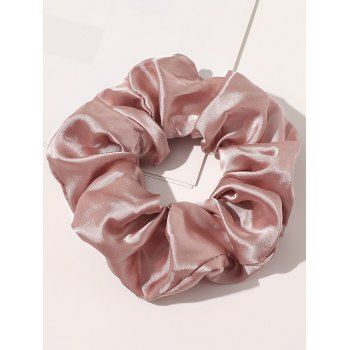 

Purr Color Satin Scrunchie Simple Style Elastic Hair Band Hair Accessory, Light pink