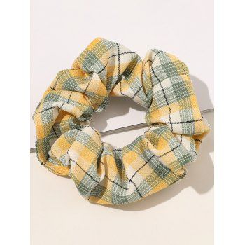 

Plaid Print Preppy Scrunchie Elastic Hair Band Hair Accessory, Multicolor b