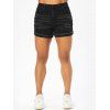 Summer Denim Shorts Pockets Ripped Frayed Zipper Fly Trendy Casual Shorts - BLACK XL