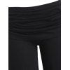 Pantalon Décontracté Long Noir à Taille Elastique à Jambe Large - Noir L