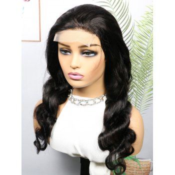 

4*4 Lace Front Body Wave Solid Color 150% Human Hair Wig, Black