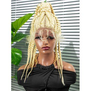 

Lace Front Heat Resistant Synthetic Ponytail Braid Wig, Golden