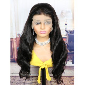 

Body Wave 130% Human Hair Wig 13*4 Lace Front Wig, Black