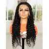 13*4 Lace Front Deep Curly Solid Color 150% Human Hair Wig - BLACK 14INCH