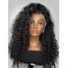 13*4 Lace Front 180% Human Hair Afro Curly Wig - BLACK 12INCH
