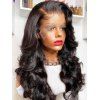 180% Human Hair Body Wave Wig 13*4 Lace Front Wig - BLACK 14INCH