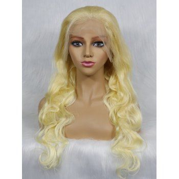 

Body Wave 130% Human Hair Wig 13*4 Lace Front Wig, Golden