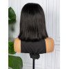13*4 Lace Front 150% Human Hair Free Part Straight Bob Wig - BLACK 14INCH
