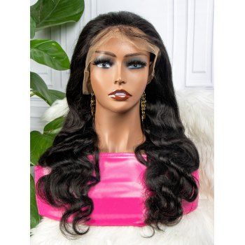 

13*4 Lace Front 150% Body Wave Human Hair Wig, Black