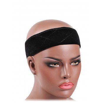 

Velour Adjustable Sticker Band For Wig Cap Wig Tool, Black