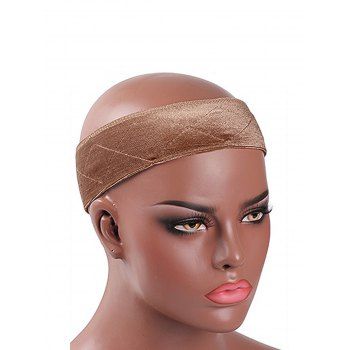 

Velour Wig Net Cap Adjustable Sticker Band Wig Tool, Sepia