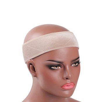Women Wig Tool Velour Adjustable Sticker Band For Wig Cap Online Sale Light khaki