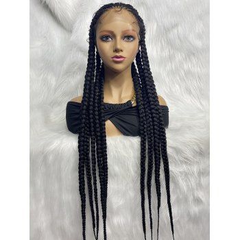 

Full Lace Braids 34 Inch Long Heat Resistance Synthetic Wig, Black