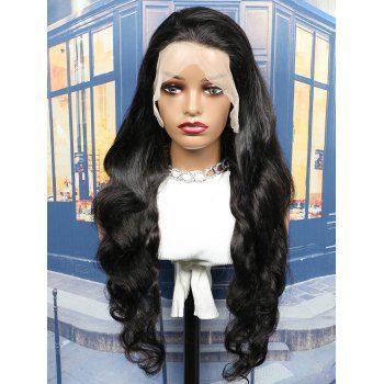 

Free Part Body Wave 13*4 Lace Front 180% Human Hair Wig, Black