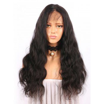 

Body Wave 150% Human Hair 4*4 Lace Front Wig, Black