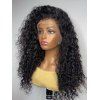 13*4 Lace Front Deep Curly 180% Human Hair Wig - BLACK 12INCH