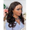 4*4 Lace Front 150% Human Hair Body Wave Wig - BLACK 16INCH