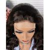 4*4 Lace Front 150% Human Hair Body Wave Wig - BLACK 16INCH