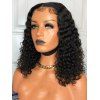 13*4 Lace Front Curly Bob 130% Human Hair Wig - BLACK 16INCH