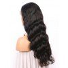 Body Wave 150% Human Hair 4*4 Lace Front Wig - BLACK 18INCH