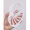 Baroque Style Detachable Flower Hollow Out Mushroom Wig Stand Holder - WHITE 