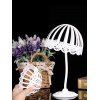 Baroque Style Detachable Flower Hollow Out Mushroom Wig Stand Holder - WHITE 