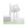 Baroque Style Detachable Flower Hollow Out Mushroom Wig Stand Holder - WHITE 