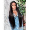 13*4 Lace Front 180% Human Hair Straight Wig - BLACK 14INCH