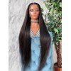 13*4 Lace Front 180% Human Hair Straight Wig - BLACK 14INCH