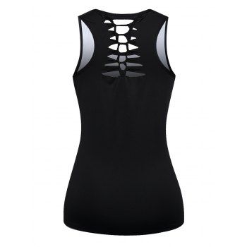 Gothic Tank Top Skull Print Tank Top Cut Out Summer Casual Top
