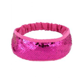 

Sequined Headband Elastic Wide Headband, Red