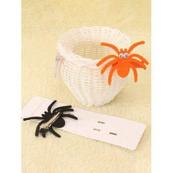 

2 Pcs Cute Spider Hair Clips Halloween Hair Accessories, Multicolor b
