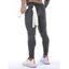 Pantalon de Jogging Décontracté Long Zippé à Pieds Etroits en Couleur Unie à Cordon - Gris Foncé L