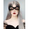 Masque D'Halloween Cosplay Toile D'Araignée Chaîne avec Frange - Noir 