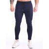 Pantalon de Jogging de Sport Décontracté Long Jointif avec Poches à Cordon - Bleu profond S