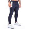 Pantalon de Jogging de Sport Décontracté Long Jointif avec Poches à Cordon - Bleu profond XXL