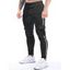 Pantalon de Jogger Long Décontracté Resserré à Pieds de Poutre avec Cordon de Serrage et Rayures - Noir M