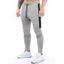 Pantalon de Jogging Décontracté à Cordon  Poches Jointif Pieds de Poutre - Gris Clair M