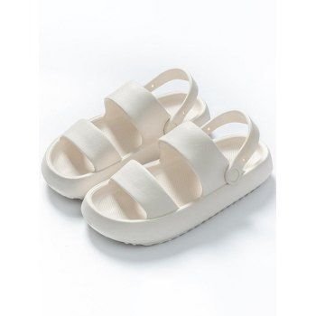 

Open Toe Non Slip Multiway Indoor Outdoor Platform Sandals, White