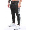 Pantalon de Jogger à Imprimé Camouflage avec Poches à Zip - Noir XL