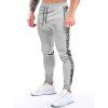 Pantalon de Jogger à Imprimé Camouflage avec Poches à Zip - Noir L