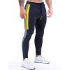 Pantalon de Jogging Décontracté Panneau en Blocs de Couleurs à Taille Elastique - Bleu profond S